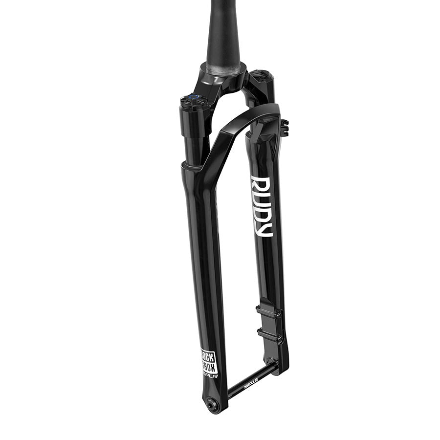 RockShox, Rudy Ultimate XPLR A2, Suspension Fork, 700C, Solo Air, 40mm, 1-1/8''-1.5'', 12x100mm TA, Rake: 45mm, Red