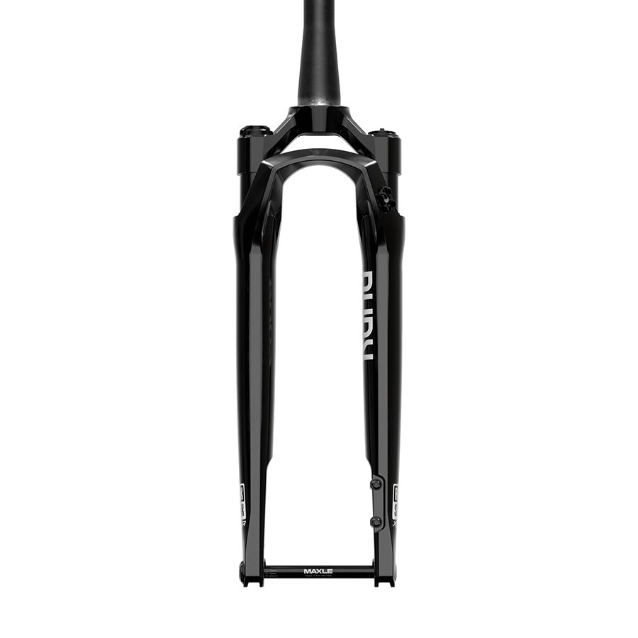 RockShox, Rudy Ultimate XPLR A2, Suspension Fork, 700C, Solo Air, 40mm, 1-1/8''-1.5'', 12x100mm TA, Rake: 45mm, Red