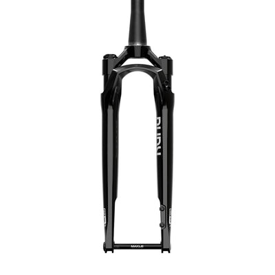 RockShox, Rudy Ultimate XPLR A2, Suspension Fork, 700C, Solo Air, 40mm, 1-1/8''-1.5'', 12x100mm TA, Rake: 45mm, Red