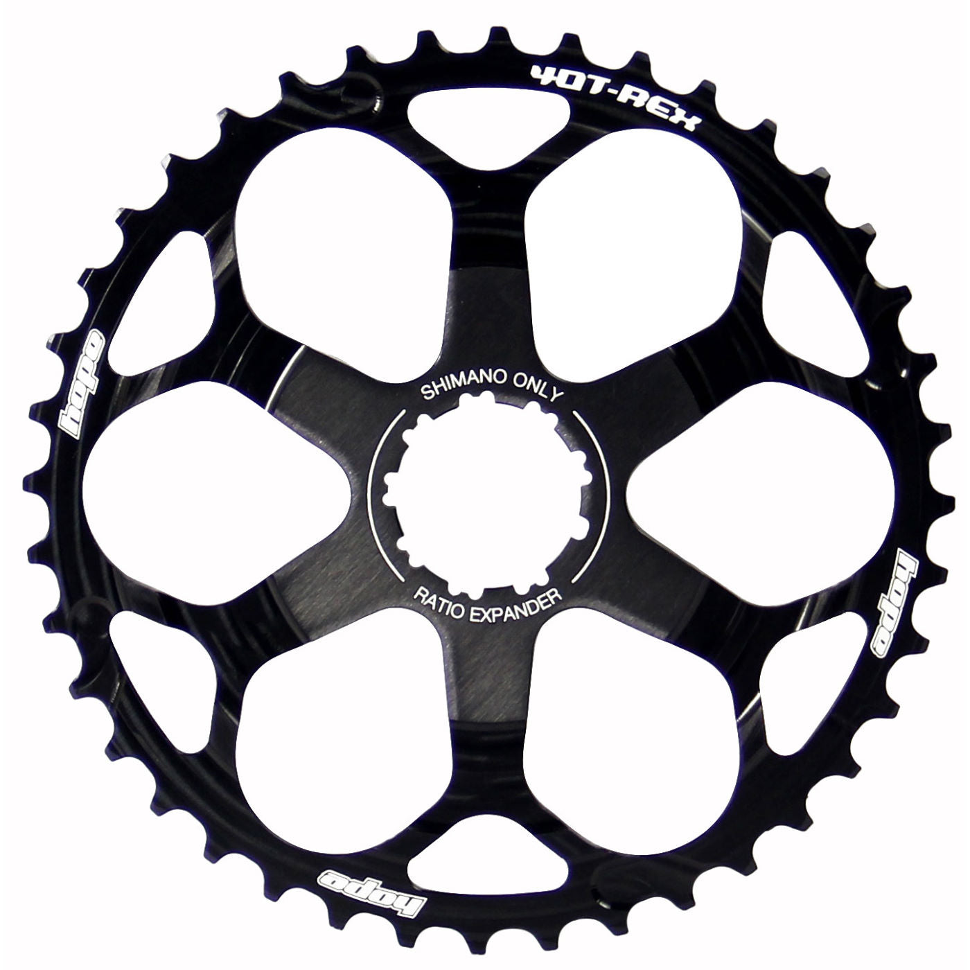 Hope 40t-REx (40t ratio expander) allows you to upgrade your existing 11-36 10spd cassette to give an 11-40 range
