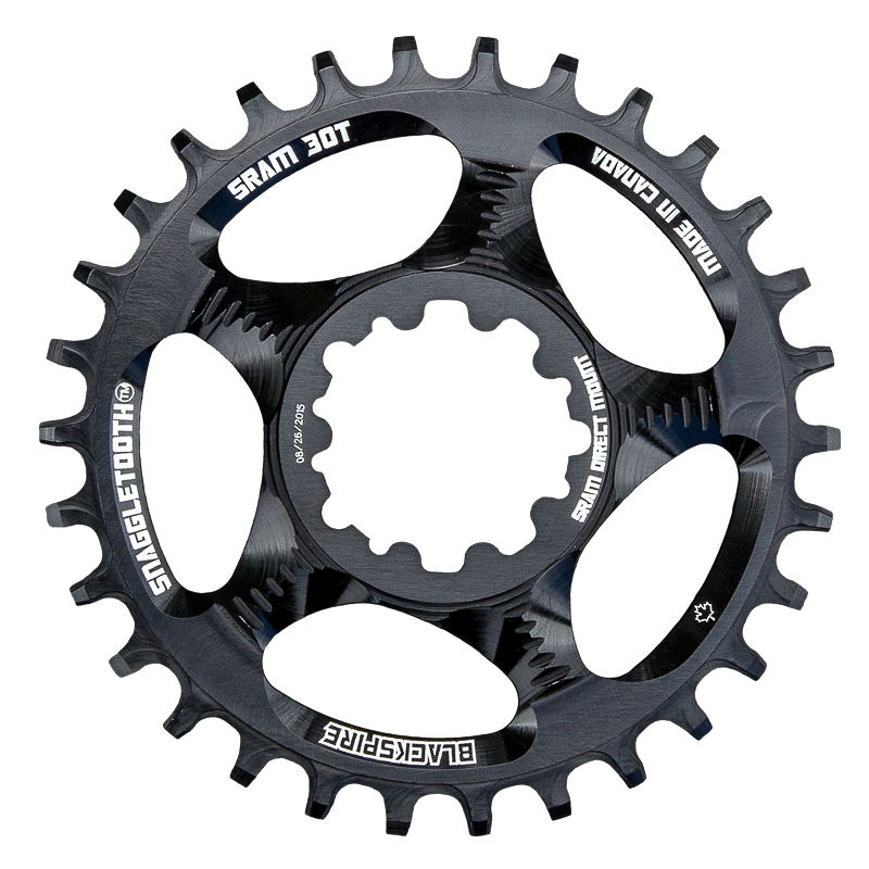 Enhanced profile SINGLE SPEED Chainrings for SRAMDirect Mount Style Cranks

CNC'd 7075 T-6
For SRAM 10/11-speed GXP and Long spindle BB30 cranks with removable spider. Long spindle BB30 models includeX0/X9 Cranks with 38/24, 36/22 and 34/22 ring combos.
Cut from .313" material for strength and long life
For use with10/11speed drivetrains
Anodized w/Laser etched Graphics

Sizes Available:26t, 28t