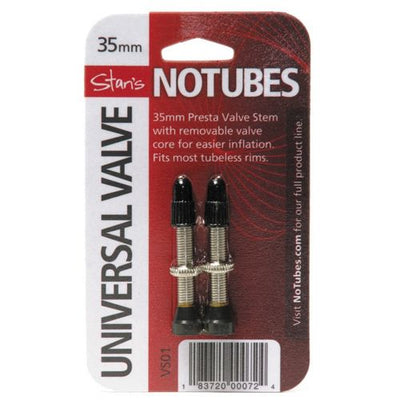 Compatible with BST models as well as various tubeless models. Removable valve core makes adding sealant easy. Fits up to 8mm valve hole. Sold as a pair.